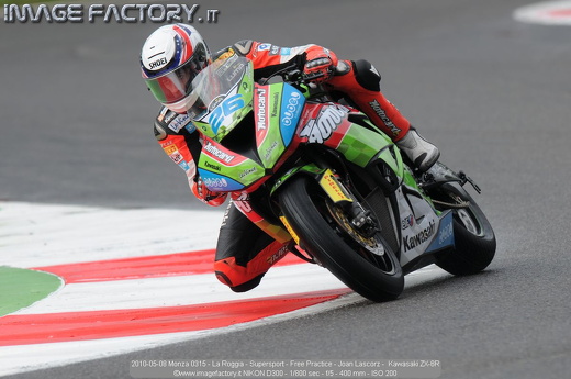 2010-05-08 Monza 0315 - La Roggia - Supersport - Free Practice - Joan Lascorz -  Kawasaki ZX-6R